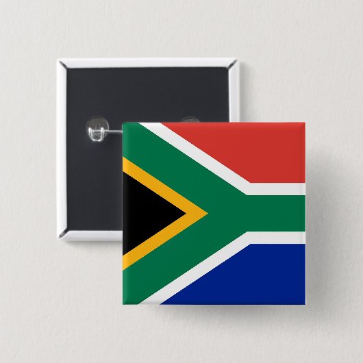 Button met de vlag van Zuid-Afrika (Voorkant /achterkant)