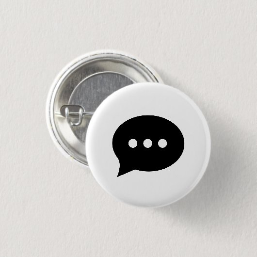 Button met een "Chit-Chat"-Pictogram (Voorkant /achterkant)