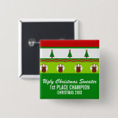 Button met een lelijke kerstbekentenis (Voorkant /achterkant)