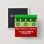 Button met een lelijke kerstbekentenis (Voorkant /achterkant)
