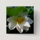 Button met fijne witte Lotusventilator (Voorkant)