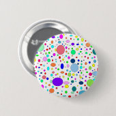 Button met gekleurde bubbels (Voorkant /achterkant)