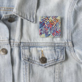 Button met gemorste gedachten (In situ)