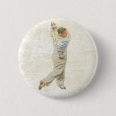 Button met Golfspeler (Voorkant)