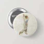 Button met Golfspeler (Voorkant /achterkant)