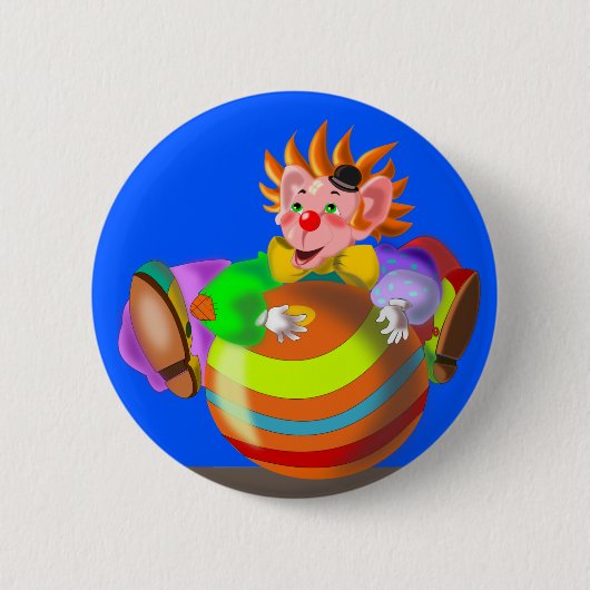 Button met Happy Clown (Voorkant)