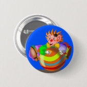 Button met Happy Clown (Voorkant /achterkant)