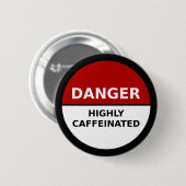 Button met hoge cafeïnezuurgraad (Voorkant /achterkant)