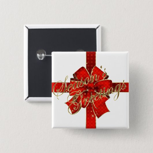 Button met kerstmankreet (Voorkant /achterkant)