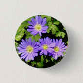 Button met lente anemonen! (Voorkant)