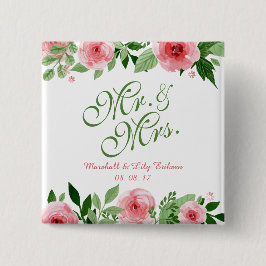 Button met liefdevolle, speciaal voor Floral Weddi