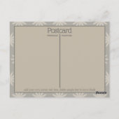 Button met naald- en schroefdraadnaaiontwerp briefkaart (Achterkant)