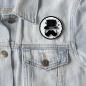 Button met pokadots en mustache bovenaan (In situ)