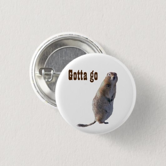 Button met prairiehond (Voorkant /achterkant)