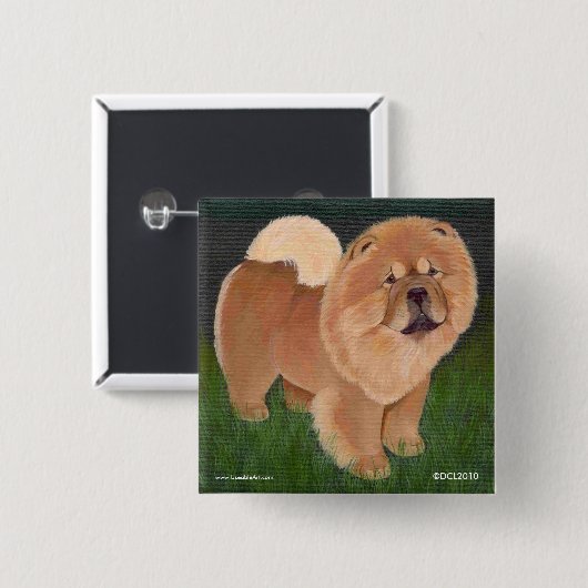 Button met rode koek (Voorkant /achterkant)