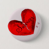 Button met ronde metalen overleving (Voorkant)