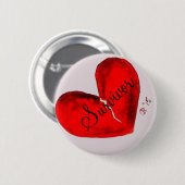 Button met ronde metalen overleving (Voorkant /achterkant)