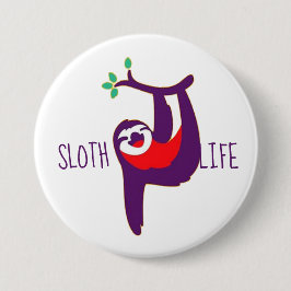Button met Sloth Life