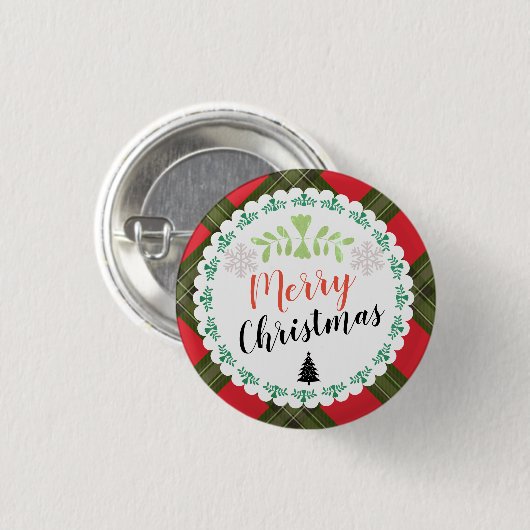 Button met speciale kerstcadeautjes (Voorkant /achterkant)