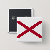 Button met vlag van Alabama (Voorkant /achterkant)