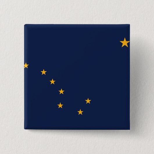 Button met vlag van Alaska (Voorkant)