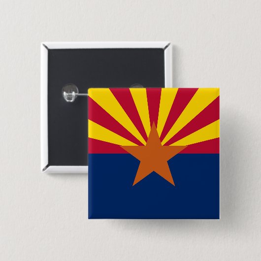 Button met vlag van Arizona (Voorkant /achterkant)