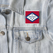 Button met vlag van Arkansas (In situ)