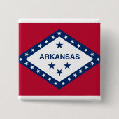 Button met vlag van Arkansas (Voorkant)