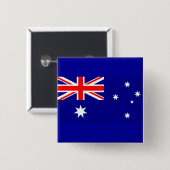 Button met vlag van Australië (Voorkant /achterkant)
