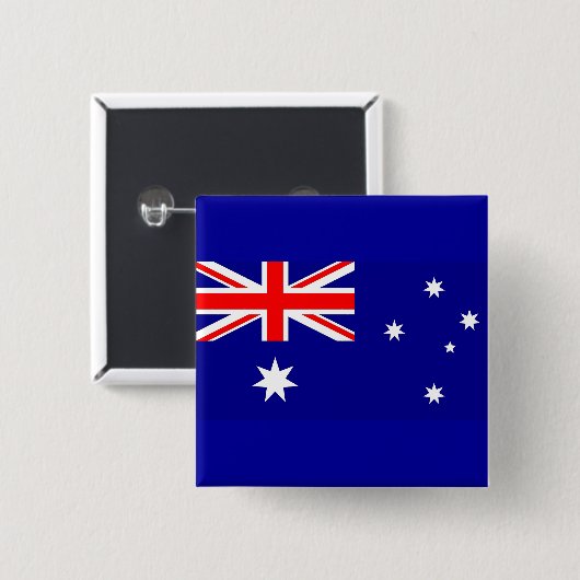 Button met vlag van Australië (Voorkant /achterkant)