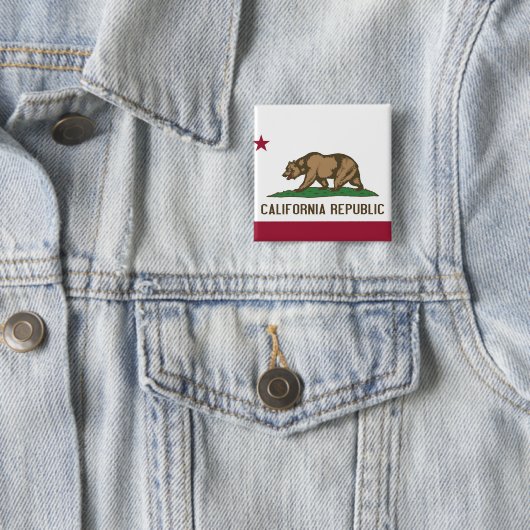 Button met vlag van Californië (In situ)