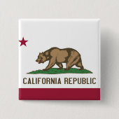 Button met vlag van Californië (Voorkant)