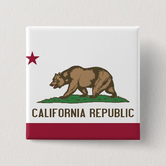 Button met vlag van Californië (Voorkant)