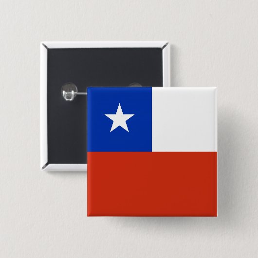 Button met vlag van Chili (Voorkant /achterkant)