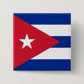 Button met vlag van Cuba (Voorkant)