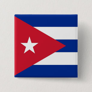 Button met vlag van Cuba