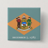 Button met vlag van Delaware (Voorkant)
