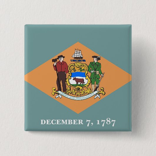 Button met vlag van Delaware (Voorkant)