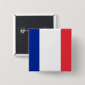 Button met vlag van Frankrijk (Voorkant /achterkant)