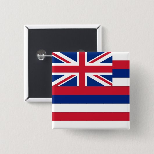 Button met vlag van Hawaï (Voorkant /achterkant)