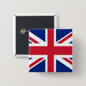 Button met vlag van het Verenigd Koninkrijk (Voorkant /achterkant)