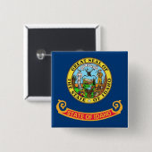 Button met vlag van Idaho (Voorkant /achterkant)
