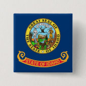Button met vlag van Idaho (Voorkant)