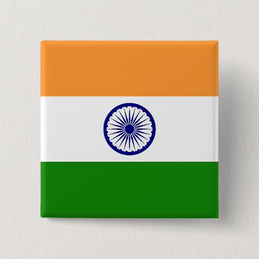 Button met vlag van India (Voorkant)