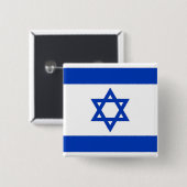 Button met vlag van Israël (Voorkant /achterkant)