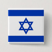 Button met vlag van Israël (Voorkant)
