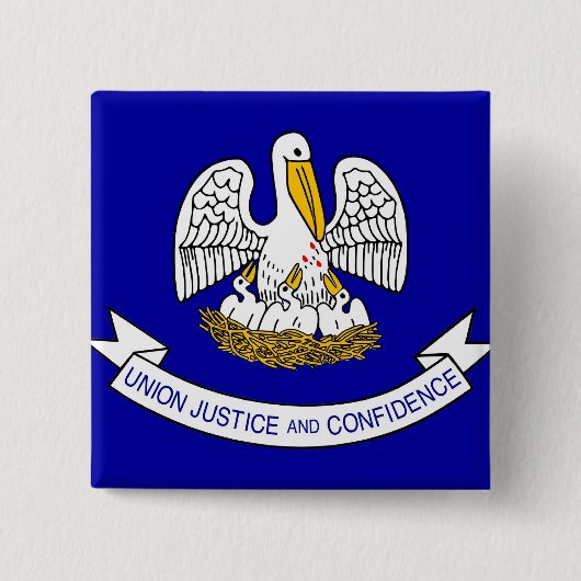 Button met vlag van Louisiana (Voorkant)