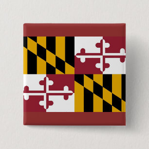 Button met vlag van Maryland