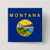 Button met vlag van Montana (Voorkant)