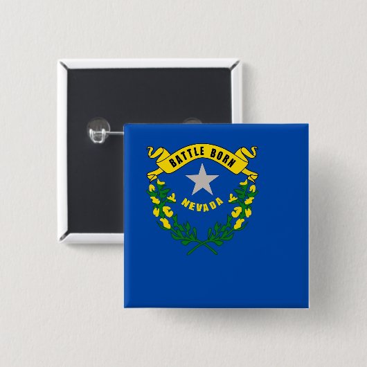 Button met vlag van Nevada (Voorkant /achterkant)